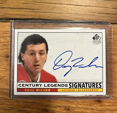 2020 SP Signature Edition Legends Century Signatures Doug Wilson #CL-DW Auto HOF - Image 1 of 2