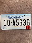 2001 Montana License Plate - 10-A5636 - Nice Natural!
