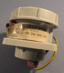 MENNEKES AH430R7W 3 POLE 30A 480VAC 3PH 4W WATERIGHT RECEPTACLE - Picture 1 of 6