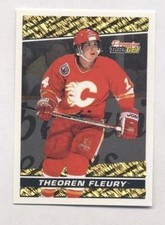 Theoren Fleury 1993-94 93 O-Pee-Chee Premier OPC Black Gold Insert Hockey Card