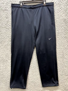 Nike Pants Mens Large Blue Therma Fit Stretch Athletic Training Straight Swoosh - Picture 1 of 12