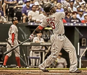 BN291 Hanley Ramirez Red Sox Swing Baseball 8x10 11x14 16x20 Oil Painting Photo - Picture 1 of 1