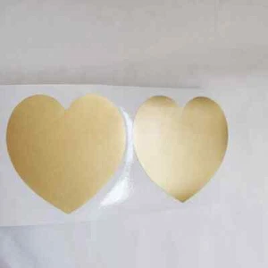 100PCS Gold SCRATCH OFF Stickers Labels Games Tickets Favors Promotional 50mm - Picture 1 of 2