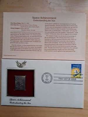 22kt gold Understanding the Sun commemorative stamp and 22kt gold Replica - Image 1 of 4