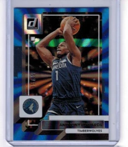2022-23 Donruss Anthony Edwards Holo Blue Laser Base #'ed 15/49 #96 - Bild 1 von 3