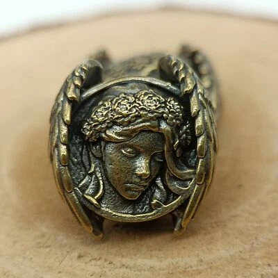 Valquiria Runa Latón Cuentas Paracaídas Cordón Cuchillo Cordón Colgante Hágalo Usted Mismo Accesorios Foto 1 de 4