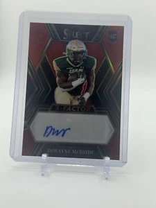 2023 Panini Select Draft Picks - X-Factor Signatures DeWayne McBride #XS-DMC Red - Picture 1 of 2