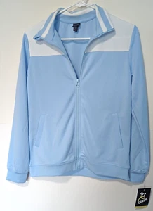Art Class Jacket Girls Size L Large Light Blue White Pockets Long Sleeve Zip - Picture 1 of 6