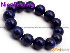 Bracelets extensibles ronds perles bleues lapis-lazuli bijoux mode 6 mm 8 mm 10 mm