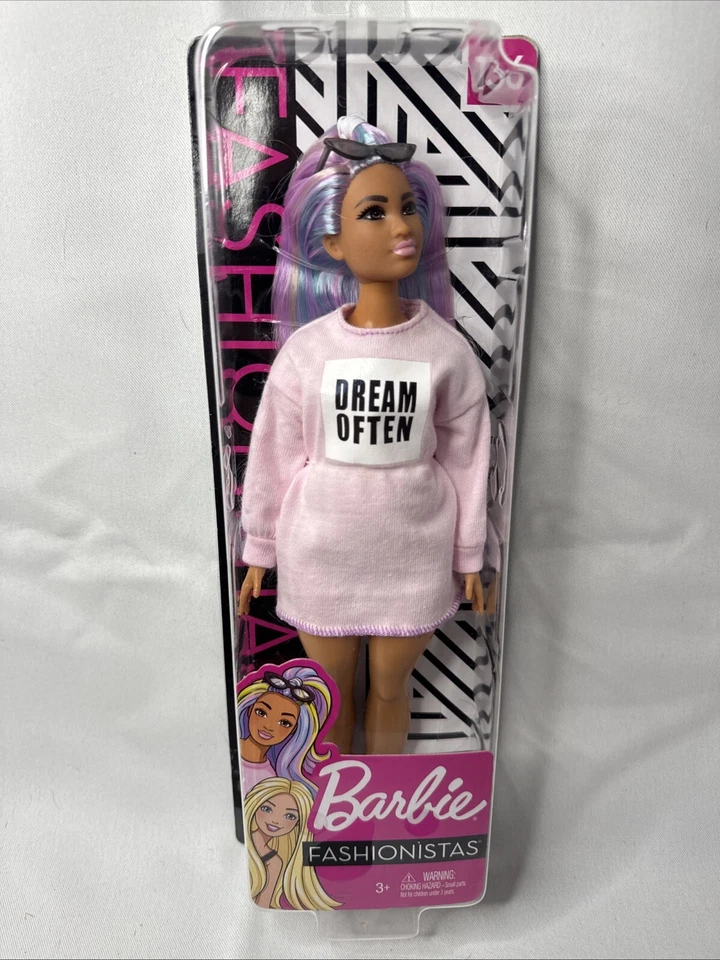 Barbie Fashionistas Doll 136 Long Rainbow Hair Dream Often