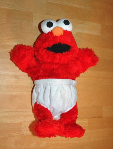 Elmo Laughing Talking 12" Red Kids Doll White Pants Fisher Price Cover