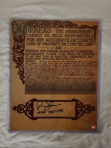 Willie Wonka Vertrag unterzeichnet von Paris Themmen "Mike TeeVee" - Bild 1 von 3