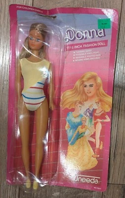 VINTAGE DONNA FASHION DOLL~1986~11 1/2"~NEW DAMAGED BOX~BLONDE HAIR - Image 1 of 3