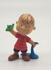 Charlie Brown's LINUS Just Play Figurine Toy PEANUTS Blue Blanket Green Plane