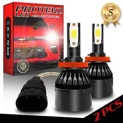 H7 LED 车头灯套件灯泡 TurboCool 风扇 6K 适用于宝马 528i 1997 - 2010 低光束 — 第 1/4 张图片