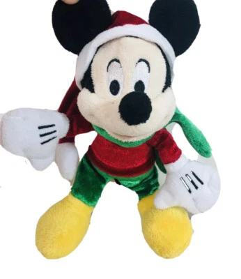 Disney Dan Dee 8” Mickey Mouse Christmas Holiday Plush Stuffed Toy - Image 1 of 4