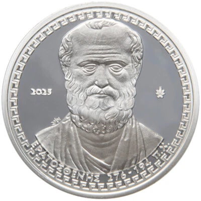 2025 Greece € 10 Euro Silver Proof Coin - Greek Culture: Eratosthenes - Image 1 of 3