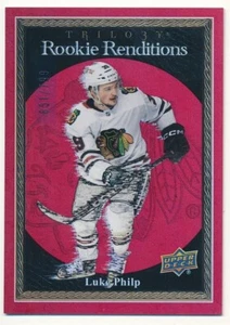 LUKE PHILP 2023/24 UPPER DECK TRILOGY ROOKIE RENDITIONS RED BLACKHAWKS SP #/799 - Picture 1 of 2