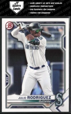 2021 Bowman Julio Rodriguez BP-86 Paper Prospects | Seattle Mariners - Image 1 of 2