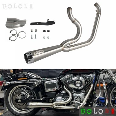 Kit de sistema de escape 2 en 1 para Harley Dyna Street Bob 06-17 FXDB Low Rider FXDL Foto 1 de 4