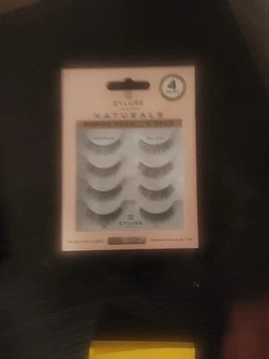 Eylure Naturals False Eyelashes Multipack Style No. 031 Black  Reusable Adhes - Image 1 of 2