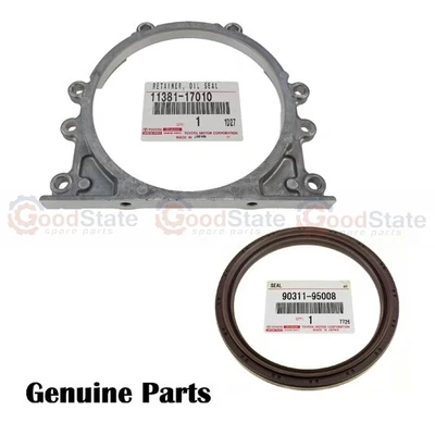Genuine LandCruiser HZJ81 HZJ80 HZJ79 1HZ Rear Main Seal w Housing Retainer - Image 1 of 4