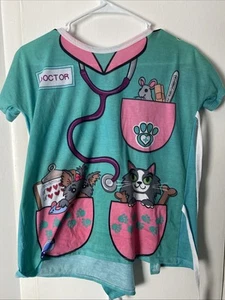 Kids doctors/Vet dress up shirt/smock size large Short Shirt - Picture 1 of 2