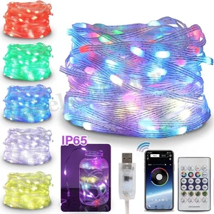 20/40/60m Smart Rainbow LED Permanent Outdoor String Lights Remote & APP Control - Picture 1 of 12