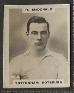 PINNACE FOOTBALL-DOUBLE FRAME BACK-#0404- TOTTENHAM HOTSPURS - R. McDONALD - Picture 1 of 2