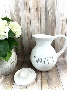 Rae Dunn Artisan Collection - MARGARITA Serving Pitcher Jug - With Salt Trimmer - Picture 1 of 3