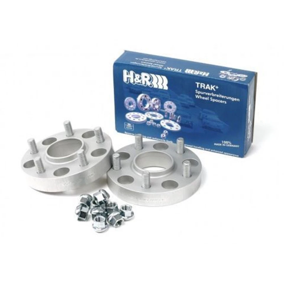H&R Trak+ Wheel Spacers DRM 20mm 5x114.3 12x1.5 Thread 67.1 Center Bore w/ Studs - Image 1 of 1