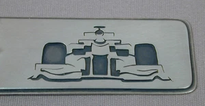 F1 Indy Car Custom Sterling Silver Key Ring Handmade in USA Free Shipping - Picture 1 of 3