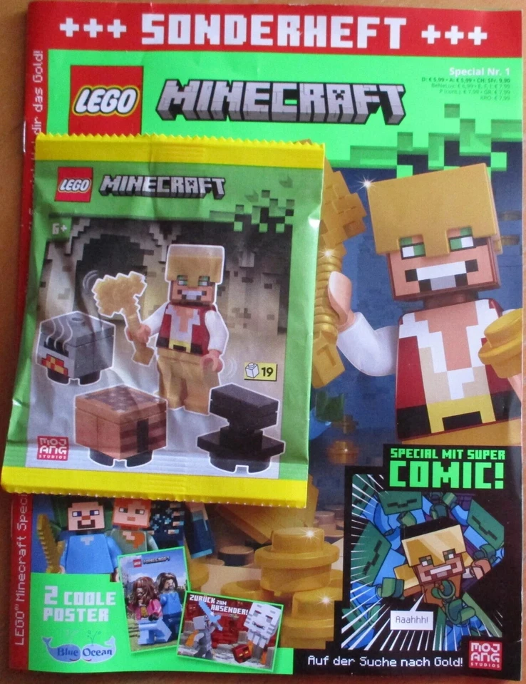 LEGO Minecraft Sonderheft Magazin Zeitschrift Heft + Legofigur Nr. 1 NEU & OVP - Bild 1 von 1