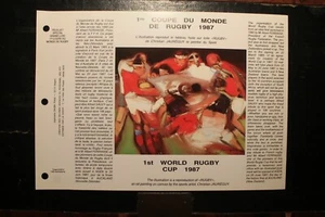 Blatt - 1. RUGBY Weltmeisterschaft - Bild 1 von 2