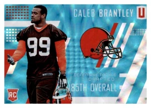 2017 Unparalleled Blue Future Frame Caleb Brantley #d /49 Rookie RC Browns #247 - Picture 1 of 2
