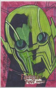 2008 Marvel Fantastic Four Archives Sketch Card Ferriera Annihulus