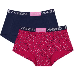 VINGINO Mädchen 2tlg. Set Boxershorts Slip G213-1 DOT 2Pack persian red - Bild 1 von 1