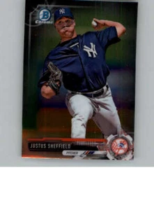 2017 Bowman Chrome Mini #BCP132 Justus Sheffield New York Yankees - Picture 1 of 1