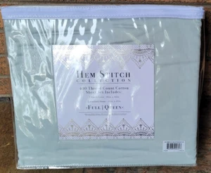 Bettdecke & Kissenbezüge 400 Fadenzahl Baumwolle QUEEN/VOLL hellblau neuwertig Lakenset - Bild 1 von 4