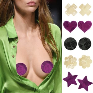 Nipple Covers Invisible Breast Lift Tape Disposable Breast Petals Flower Bra Pad - Picture 1 of 39