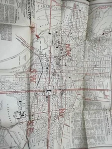 1924 WASHINGTON D.C. STANDARD GUIDE STREET MAP Pub by Foster & Reynolds New York - Picture 1 of 5