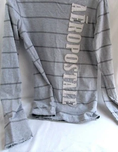 Camicia manica lunga retrò ragazzo Aeropostale grigia - Taglia XS/TP - SPEDIZIONE GRATUITA! - Foto 1 di 7