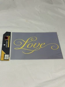 NEW show off craft decorative stencils 1 sheet LOVE - Picture 1 of 1