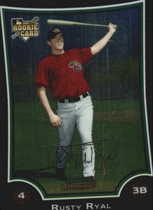 2009 Bowman Chrome Draft Arizona Baseball Card #BDP8 Rusty Ryal Rookie