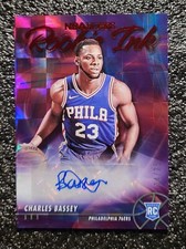 2021-22 Hoops Charles Bassey RC Auto Rookie Ink Red Parallel #'d 14/25 SSP