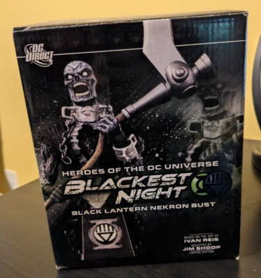DC Direct Blackest Night Black Lantern Nekron Bust #0608/3500 - Image 1 of 4