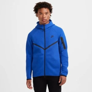 Nike Original Tech Fleece Windrunner Game Royal BLUE Black HV0949 480 Men's L LG - Picture 1 of 6