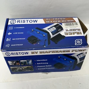 RISTOW 12V DC RV Boat Yacht Diaphragm Water Pump 3.5GPM 55PSI Self Priming - Picture 1 of 2