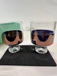 Tom Dixon Tank Low Ball Glasses Set, Clear/Copper, One Size - Picture 1 of 11