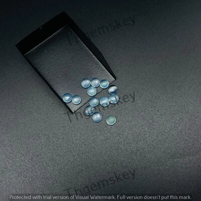 Piedra preciosa calibrada corte rosa forma redonda aguamarina natural 8 mm-20 mm Foto 1 de 4